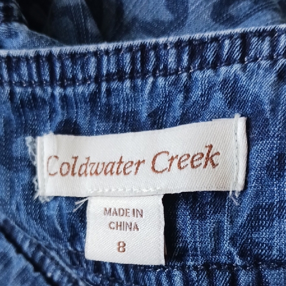 Coldwater Creek Blue Pleated Midi Skirt - Picture 2 of 7